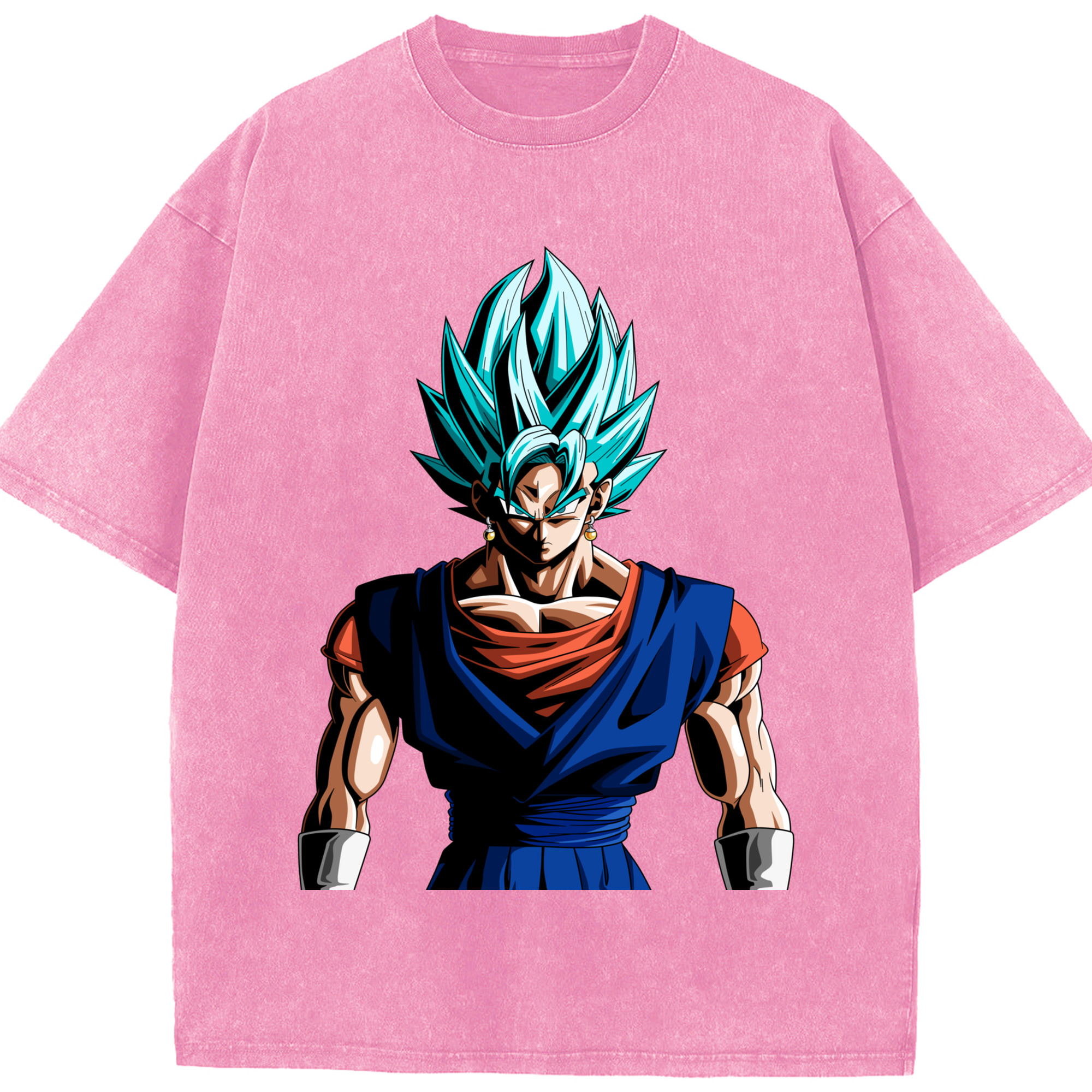 （画像用） ドラゴンボール ベジット DRAGON BALL Vegetto 綿100% ヴィンテージ風 半袖Tシャツ（フロントプリント）
